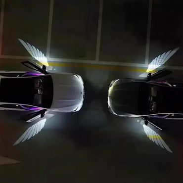 2PCS LED Car Mirror Welcome Lights – Angel Wings