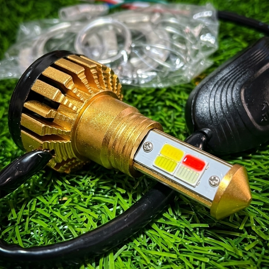 M4 LED Headlight Bulb for Motorcycle – Bright White Light