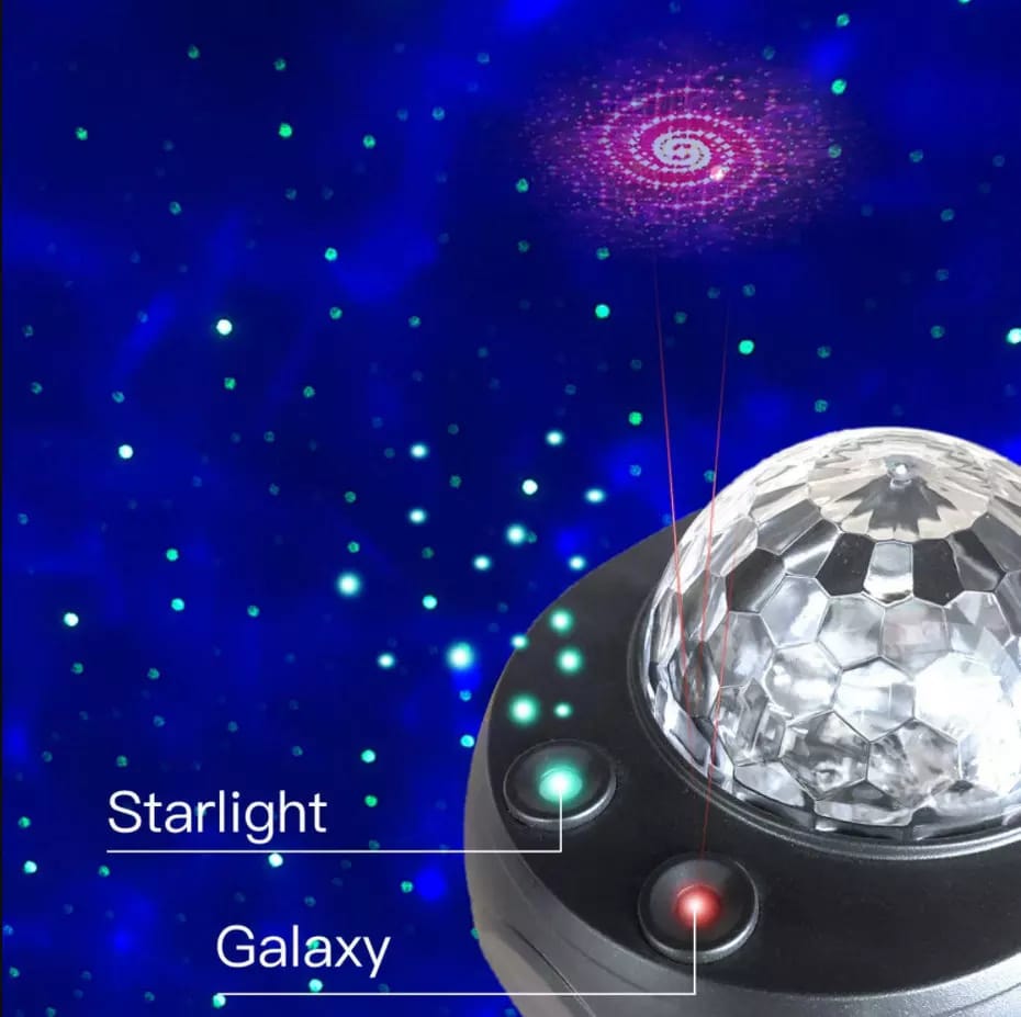 Starry Sky Galaxy Projector with Bluetooth & Remote