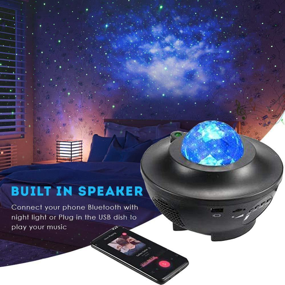 Starry Sky Galaxy Projector with Bluetooth & Remote