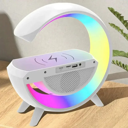 G Shape Smart Speaker – Wireless Charging & Bluetooth