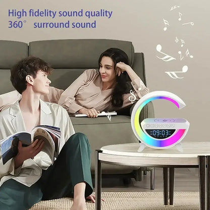 G Shape Smart Speaker – Wireless Charging & Bluetooth