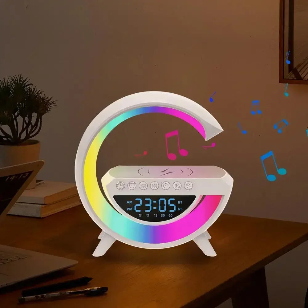 G Shape Smart Speaker – Wireless Charging & Bluetooth