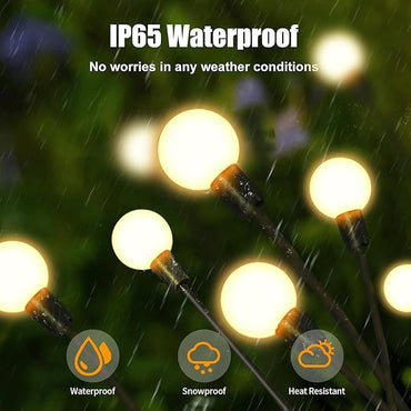10 LED Solar Firefly Garden Lights – Waterproof Lamp