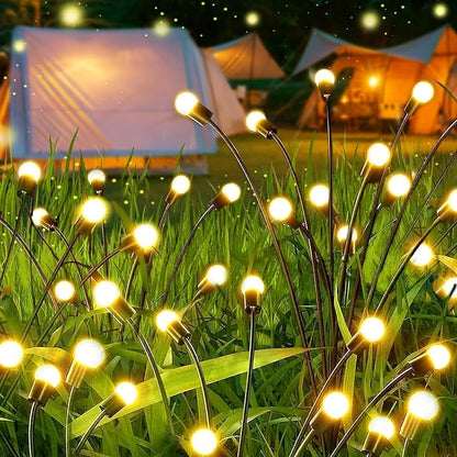10 LED Solar Firefly Garden Lights – Waterproof Lamp