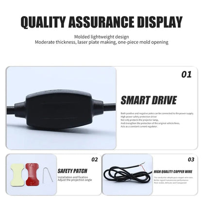 Angel Wing LED Mirror Projection Light – Motor Bike