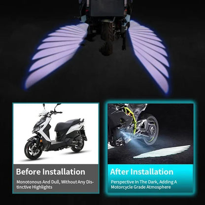 Angel Wing LED Mirror Projection Light – Motor Bike