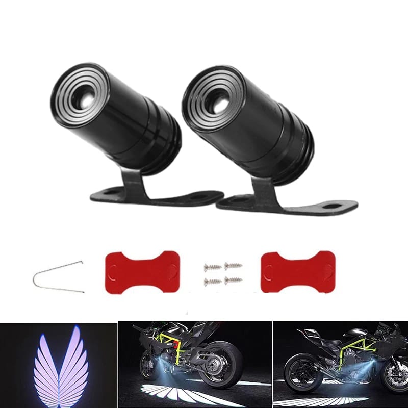 Angel Wing LED Mirror Projection Light – Motor Bike