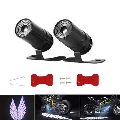 Angel Wing LED Mirror Projection Light – Motor Bike