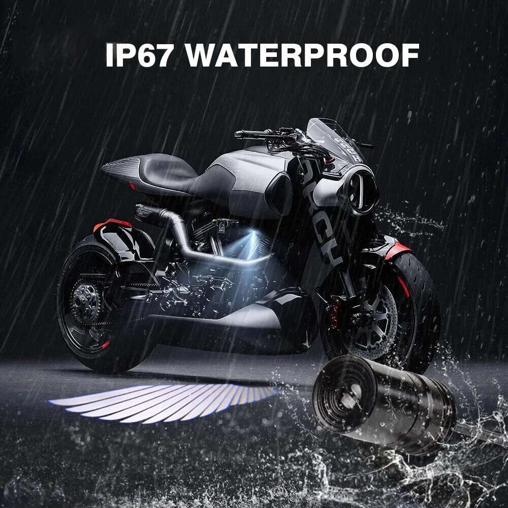 Angel Wing LED Mirror Projection Light – Motor Bike