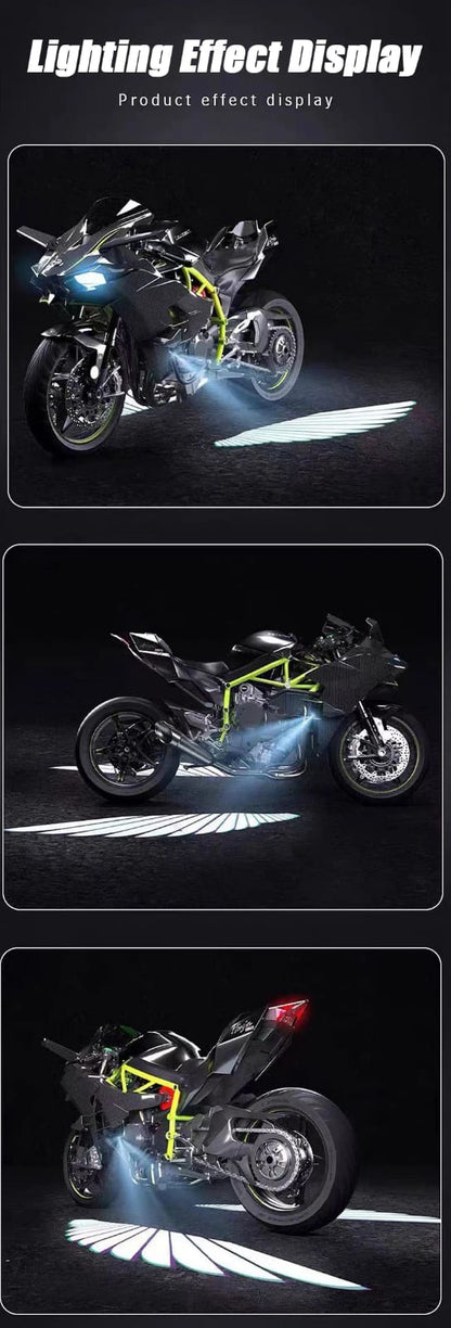 Angel Wing LED Mirror Projection Light – Motor Bike