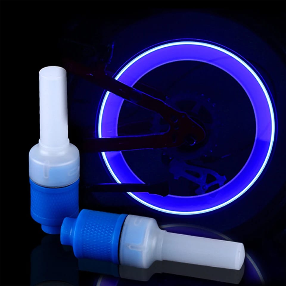 Bicycle/Car LED Tire Valve Lights – Motion Sensor (4pcs)