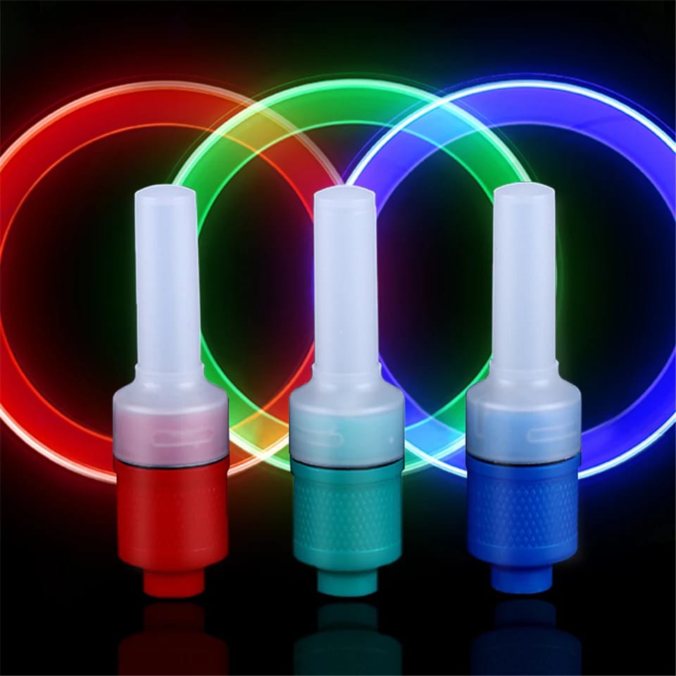 Bicycle/Car LED Tire Valve Lights – Motion Sensor (4pcs)