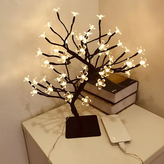 Decorative LED Flower Tree Lamp – Cherry Blossom