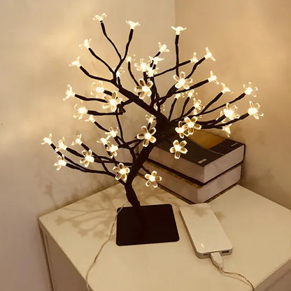 Decorative LED Flower Tree Lamp – Cherry Blossom