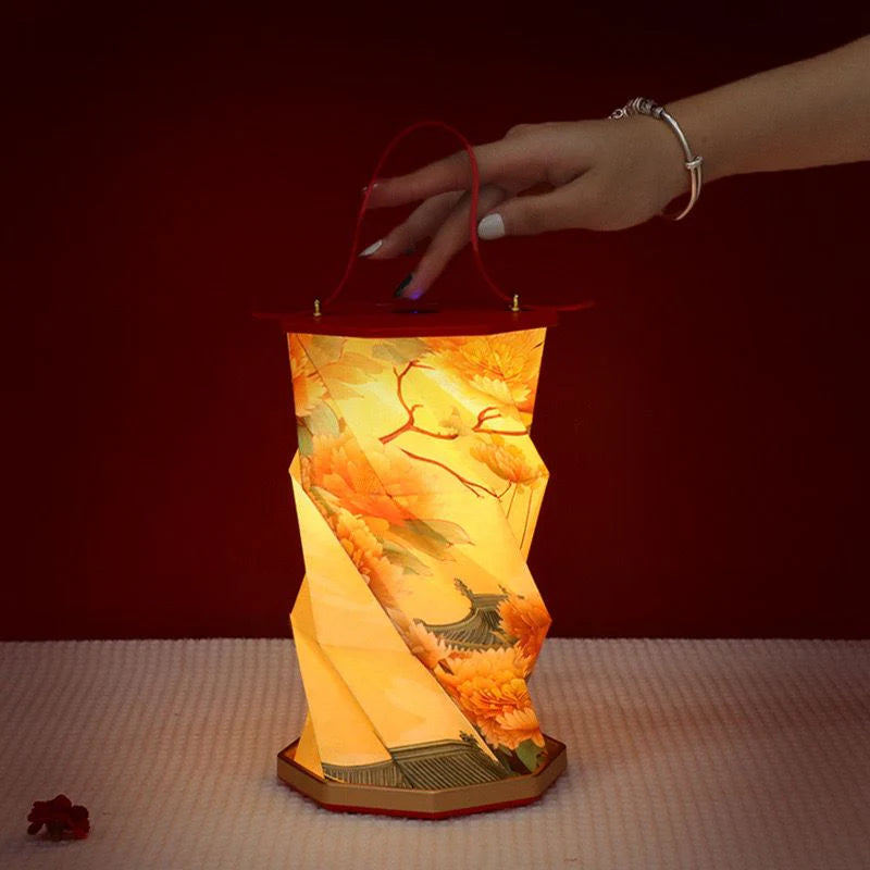 Wooden Foldable LED Desk & Bedside Lamp