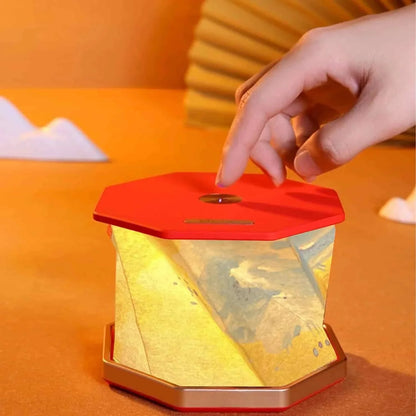 Wooden Foldable LED Desk & Bedside Lamp
