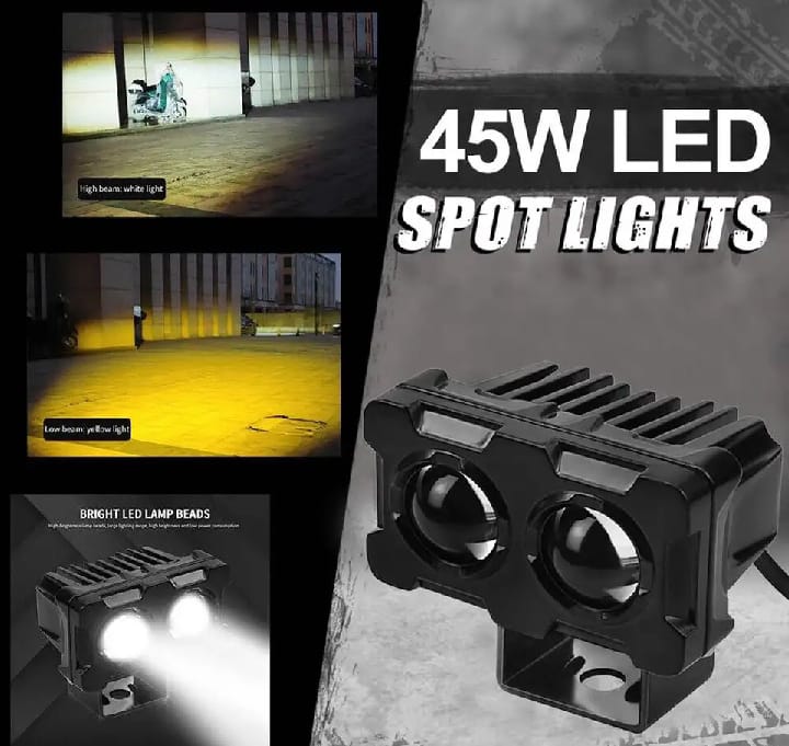 Motor Bike LED Driving Light for Motorcycle – Dual Color