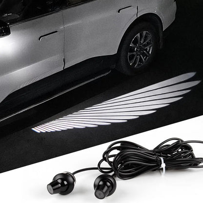 2PCS LED Car Mirror Welcome Lights – Angel Wings