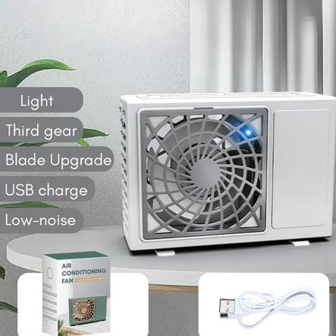 Mini Air Cooler Fan – Portable Rechargeable Cooling Device