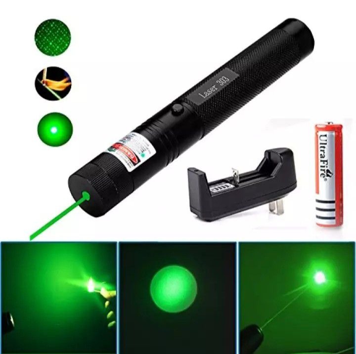 Long Range 5km Green Laser Pointer with Safety Lock