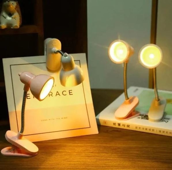 Mini LED Clip Light – Bedroom & Study Reading Lamp