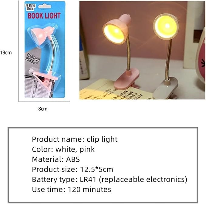 Mini LED Clip Light – Bedroom & Study Reading Lamp