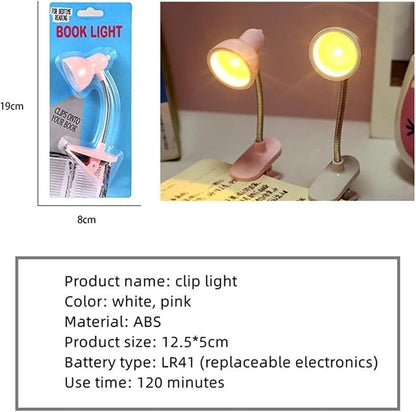 Mini LED Clip Light – Bedroom & Study Reading Lamp