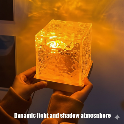 Ocean Wave LED Flame Crystal Lamp – Multi Color