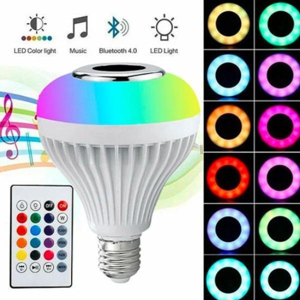 Smart RGB LED Bulb with Bluetooth Speaker