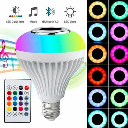 Smart RGB LED Bulb with Bluetooth Speaker