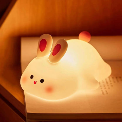 Rabbit Shape Silicone Night Light for Kids & Home Decor