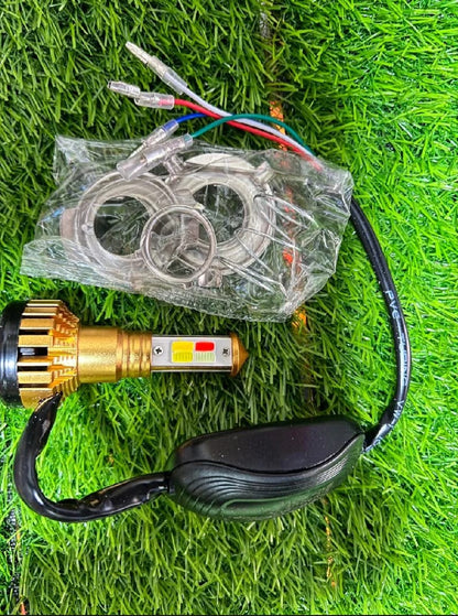 M4 LED Headlight Bulb for Motorcycle – Bright White Light