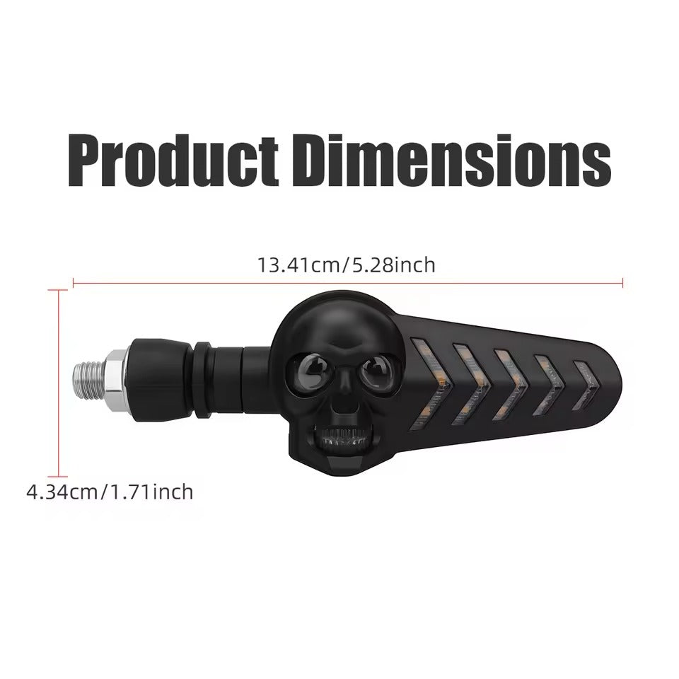 LED Motorcycle Indicators – 2PCS DRL Flash Tail Lights