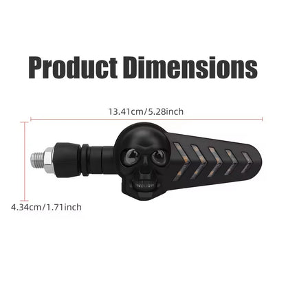 LED Motorcycle Indicators – 2PCS DRL Flash Tail Lights