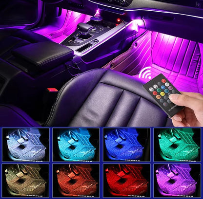 Car Interior LED Ambient Light – RGB Music Strip Lights
