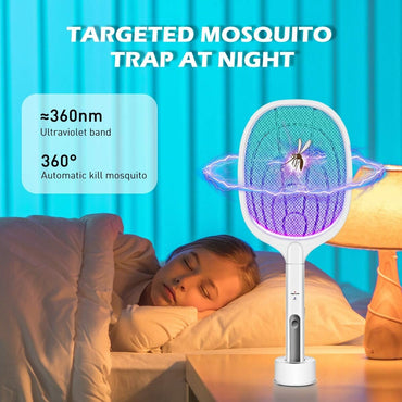 Nova Electric Mosquito Swatter – LED Lamp & Racket Combo
