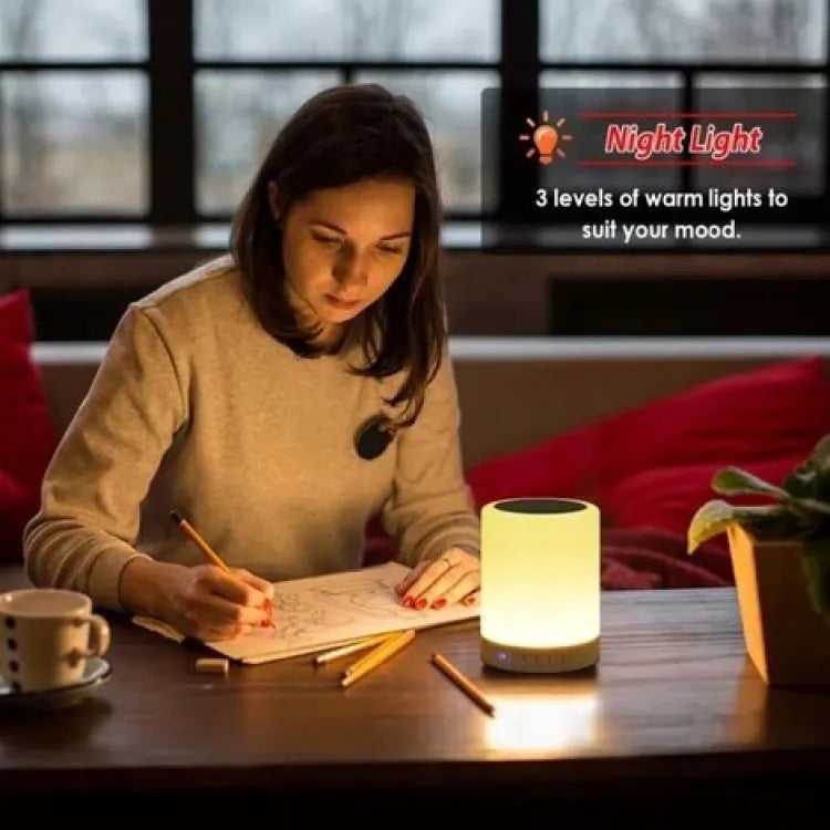 Smart Touch Night Light Speaker – Color Changing