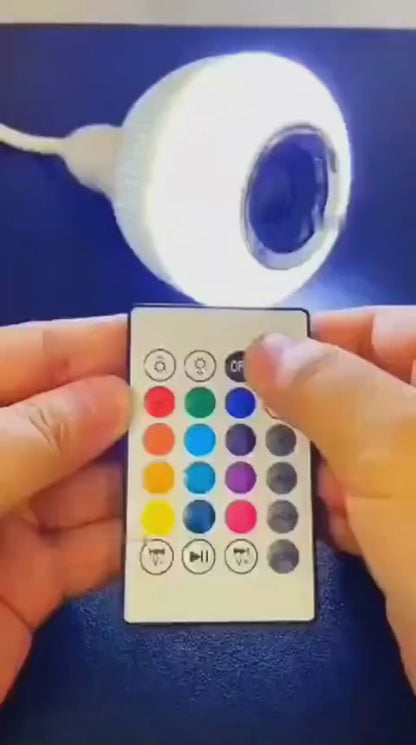 Smart RGB LED Bulb with Bluetooth Speaker