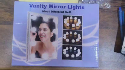 Hollywood Style Makeup Mirror Lights – LED Strip Kit 10PCs