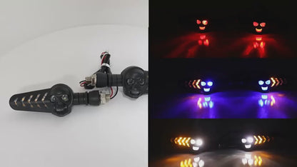 LED Motorcycle Indicators – 2PCS DRL Flash Tail Lights