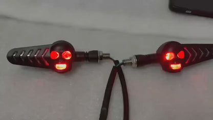 LED Motorcycle Indicators – 2PCS DRL Flash Tail Lights